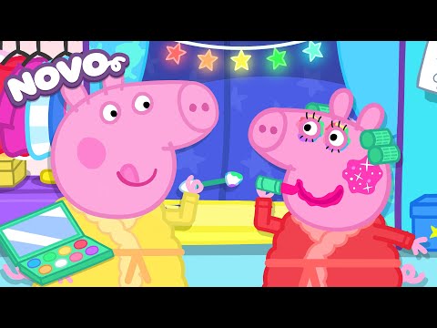 Peppa Pig Português Brasil 💄 Pijama com a Prima Chloe 🛌 NOVO Contos da Peppa Pig