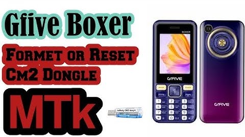 Gfive Boxer Mtk 6261 reset or unlock cm2 dongle with boot key