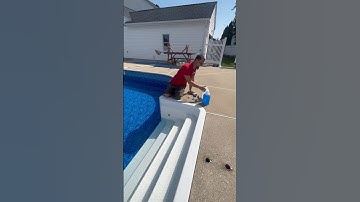 HOW I ADD POOL ANTIFREEZE #swimmingpool #pool #poolclosing #shorts