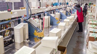 Удивительная фабрика по производству бумажных изделий. Массовое производство в Корее