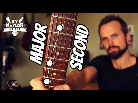 Learn Fretboard Shapes Major Second Guitar Interval Lesson