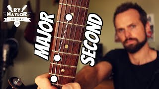 Learn Fretboard Shapes Major Second Guitar Interval Lesson