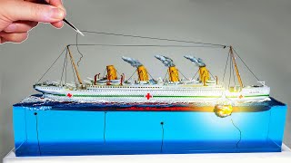 I made a BRITANNIC Diorama but it was a DISASTER!  How to make\/ DIY \/ TITANIC sister\/ Resin Art