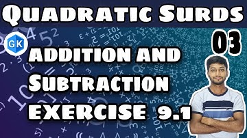 Addition Of Surds || Subtraction Of Surds || Maths Chapter 9 || Exercise 9.1|| WBBSE Madhyamik ||