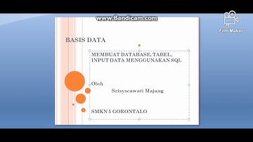 Basis Data  Membuat Database dan tabel dengan menggunakan SQL