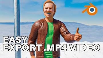 How To EXPORT MP4 Video in Blender 4.3 Beginner Tutorial