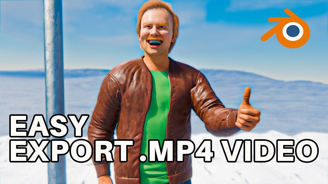 How To EXPORT MP4 Video in Blender 4.3 Beginner Tutorial - YouTube
