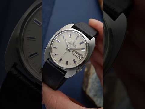 Bulova Accutron 218 Day Date NOS Stainless Steel Cushion Watch 1970