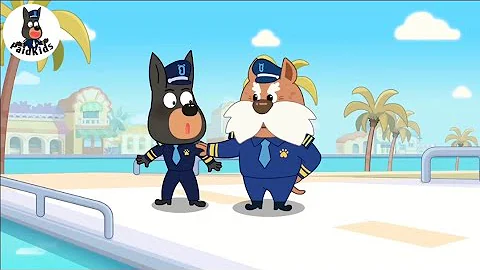 Dobie's Kung Fu Journey | 🌊 WaterCity Mystery | Fun Story | Kids Cartoon | Sheriff Labrador
