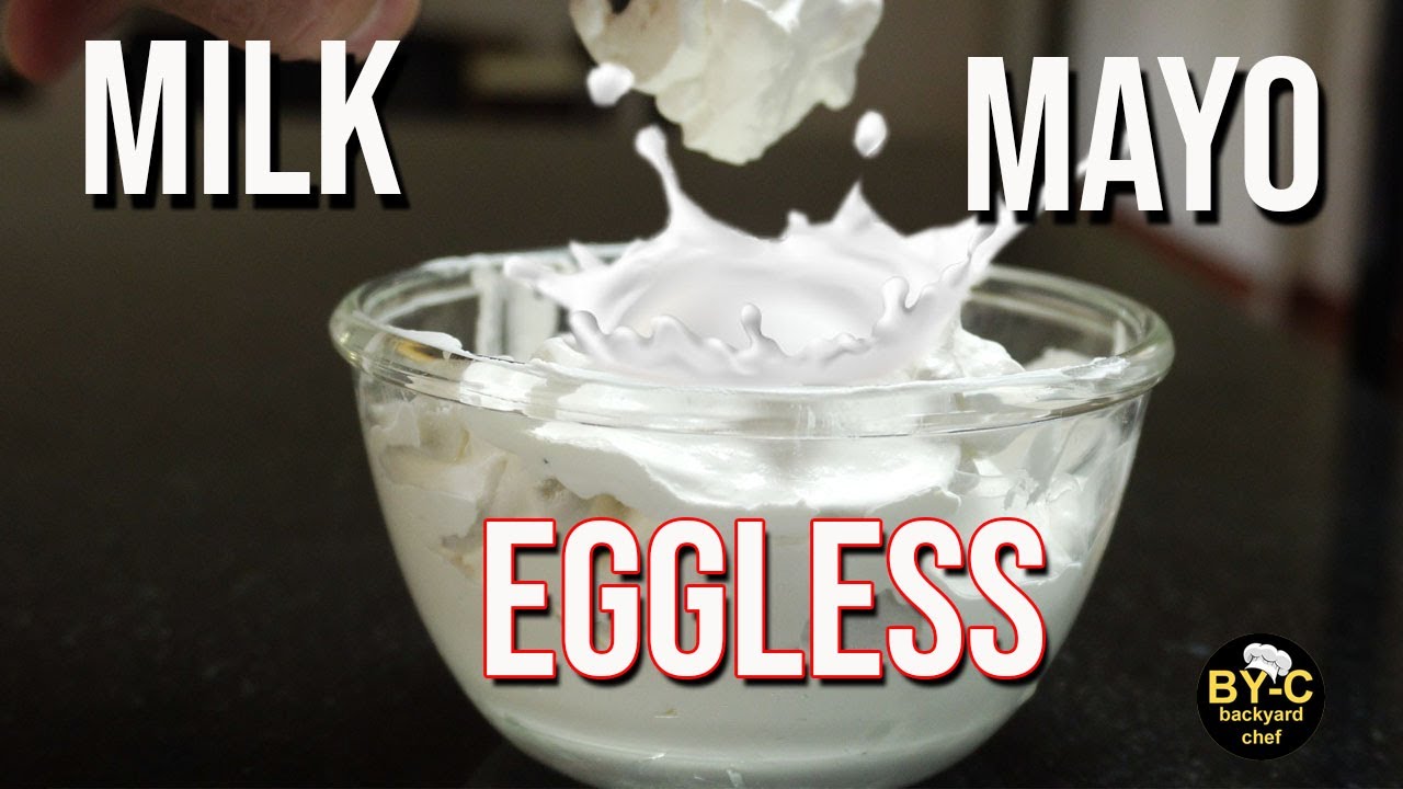 Eggless Mayonnaise Milk Mayonnaise How to make Mayonnaise at home Eggless Mayonnaise