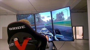 6DoF Motion Simulator run with F1 Simulator 2012 (PS-6TM-350)