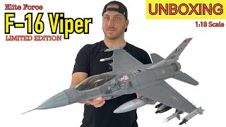 1:18 scale F16 Viper! UNBOXING!