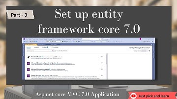 Part-3: Set up entity framework core | Employee records management | Asp.net Core MVC 7.0 project