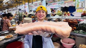 KHÁN GIẢ QUẬY TUNG NÓC KHI THẤY NGA SUMO ĂN GẦN 3 KG THỊT HEO LUỘC CHẮM MẮM NÊM CỦA CÔ HUẾ CHỢ CỒN