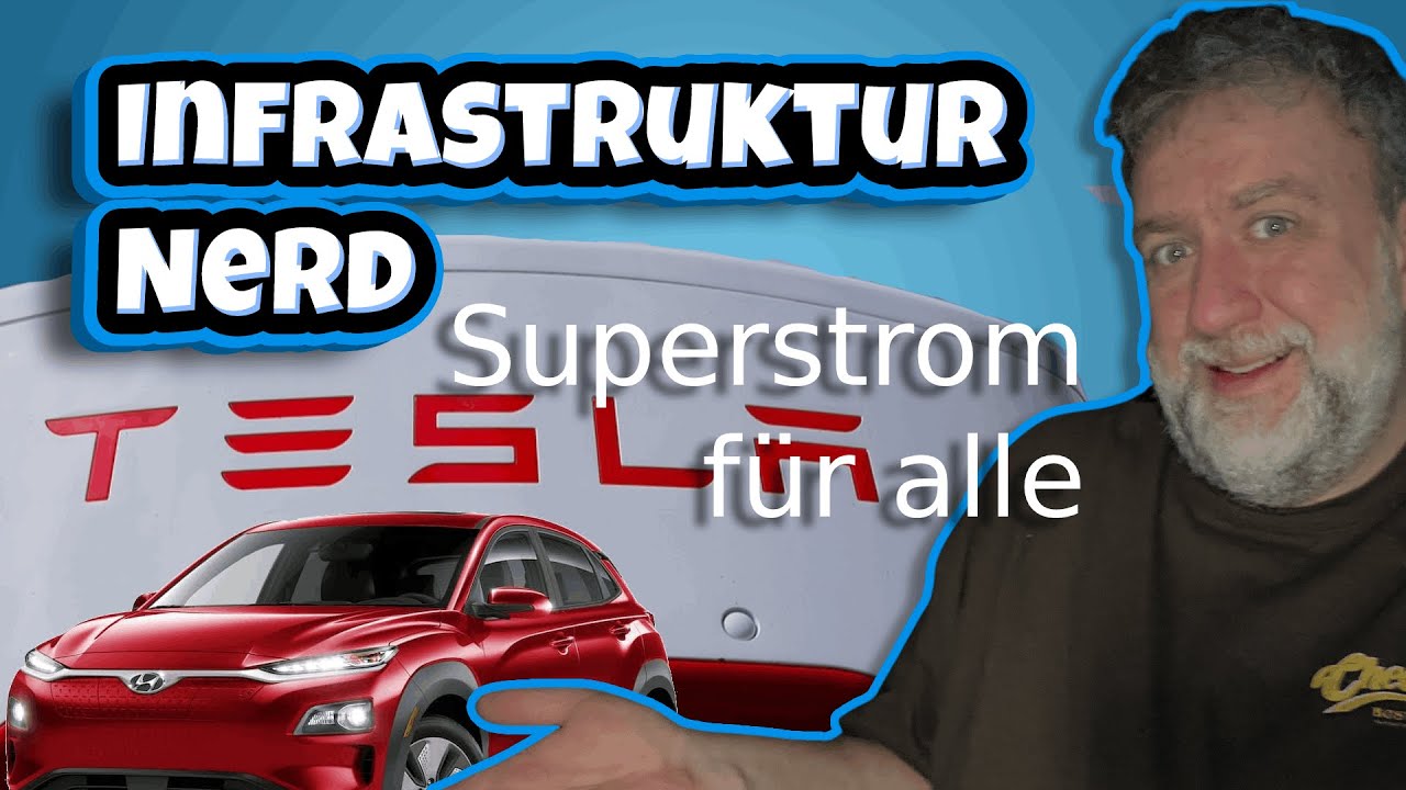 Mit dem Hyundai Kona am Tesla Supercharger Superstrom für (fast) alle EAutos 🔌🚗 YouTube