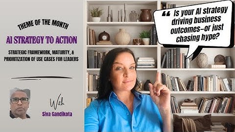 AI Strategic Framework - clear way to align & prioritize AI focus areas to enterprise goals