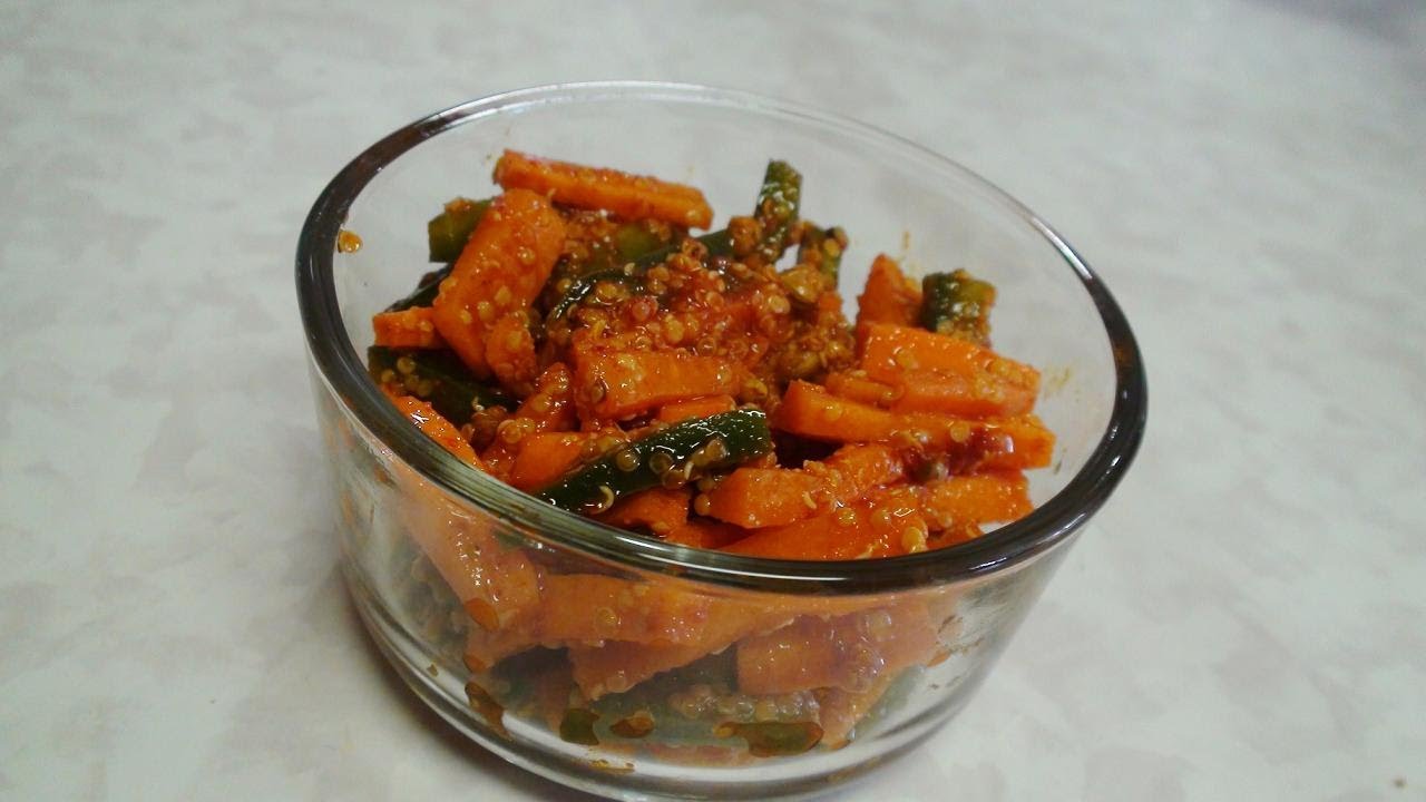 Gajar ka Achar - Video Recipe - Instant Carrot Pickle | Bhavna