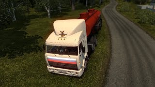 Euro Truck Simulator 2. Карта *Россиские Просторы*. На КАМАЗЕ