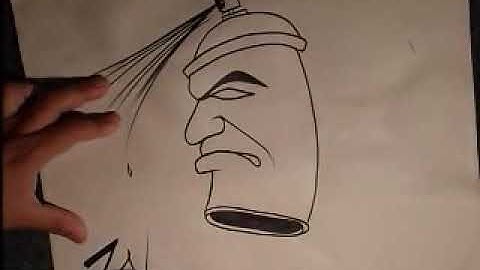 DRAWING A SPRAYCAN.