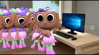 ytp of bassie glitching and she is cloning herself every time she stutters (sora2)