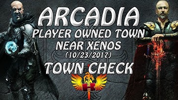 Shroud Of The Avatar Town Check (10/23/2017) 🏠 Player Owned Town Of Arcadia In Elysium Region