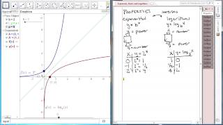 Vintage ADVALG 05 {5C-2} Logarithms (and its Properties) as Inverses of Exponentials