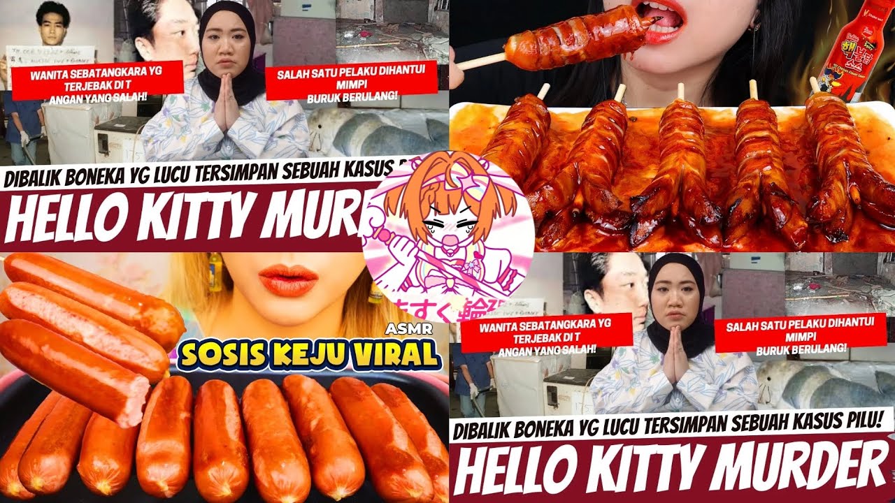 [ HELLO KITTY MRDR ] NADIA OMARA KRIMINAL X MUKBANG/ASMR MAKANAN PEDAS SOSIS