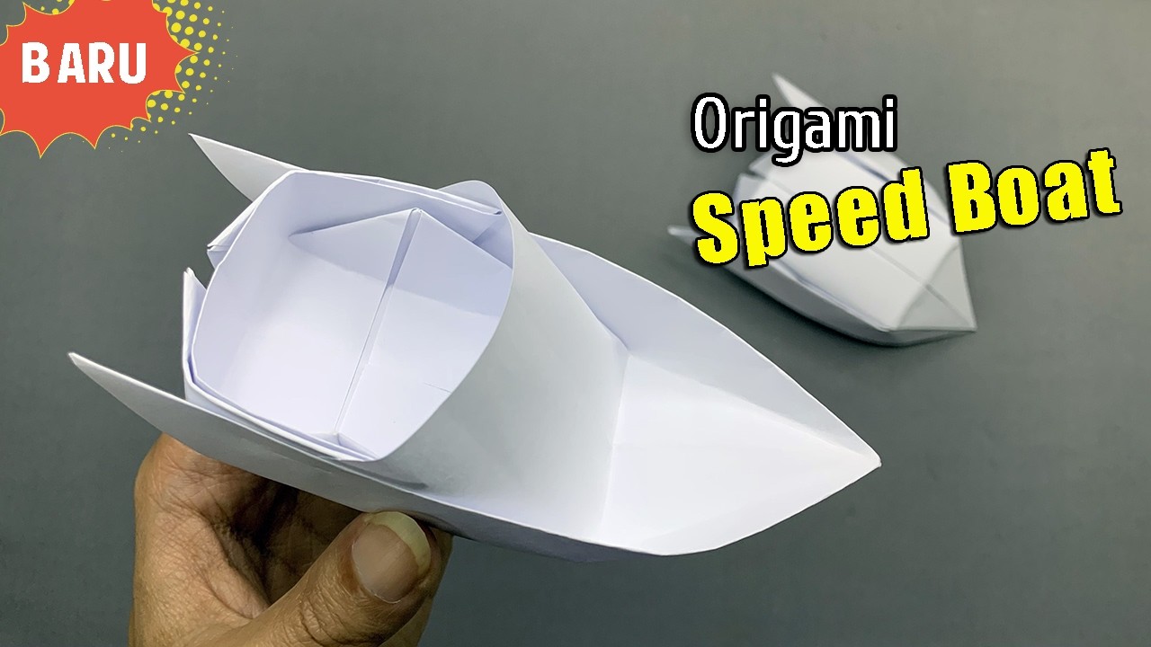 Cara Buat Perahu Kertas | Origami Speed Boat yang Bisa Mengapung