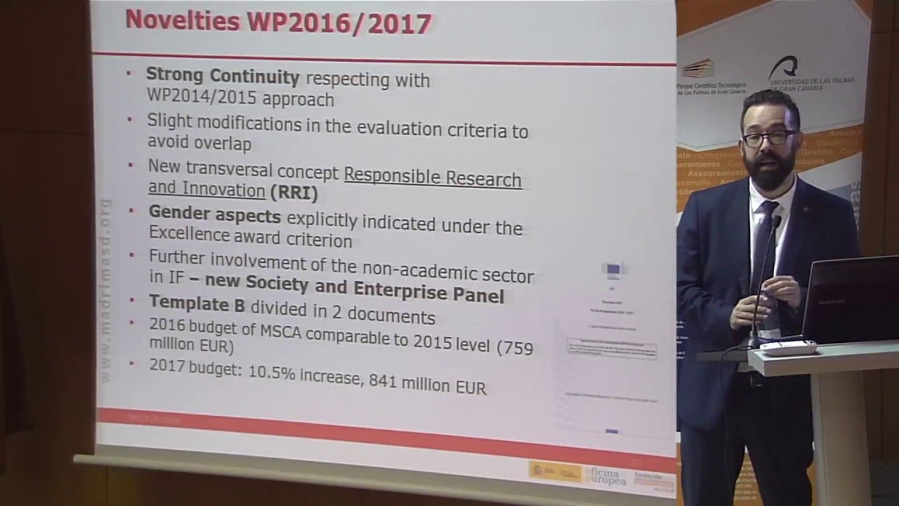 Jornada Informativa Marie Sklodowska-Curie (MSCA) Programa H2020 video phone lyrics