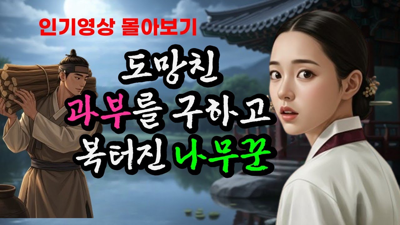 도망친 마님을 구해주고 복터진 나무꾼 외 인기영상 몰아보기   야담 l 이야기  l옛날이야기 l 오디오북