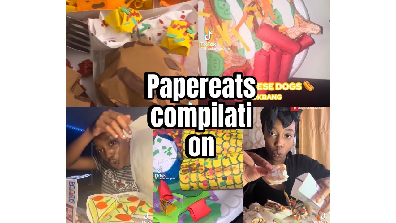 Paper Eating Community Paper eats tiktok compilation/ mukbangs and recipes - YouTube