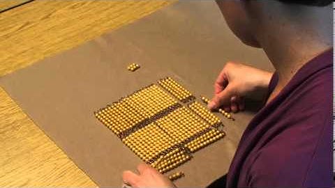 Extracting a Square for Numbers Less than 9999 (Montessori Square Root)