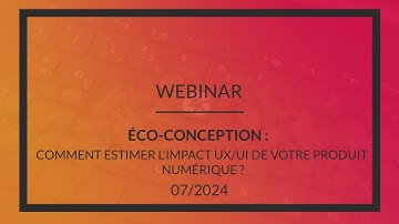[WEBINAR] – Éco-conception : estimez l