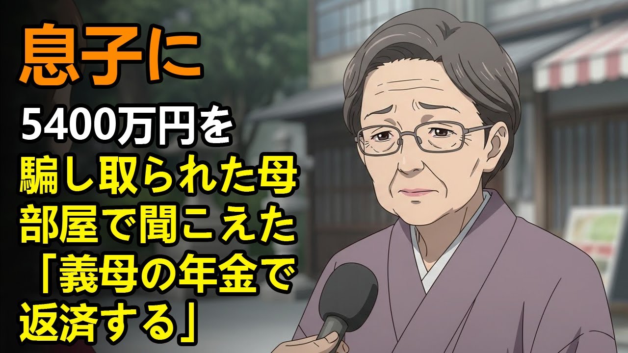 【漫画】息子に5400万円を騙し取られた母、部屋で聞こえた「義母の年金で返済する」