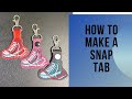 How to make a snap tab on an embroidery machine | Chucks and Pearls