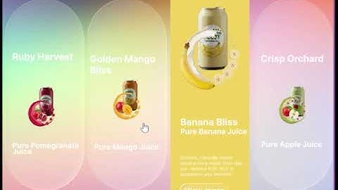 Fruits website UI Design and Prototype