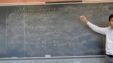 Introduction to indicial equation for Frobenius Method