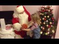 Lena meets Santa/ Лена посреща дядо Коледа (24.12.2012)