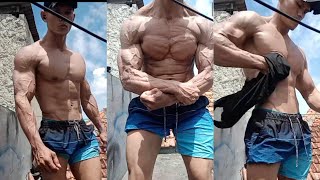 Indonesian sexy man with muscular veins