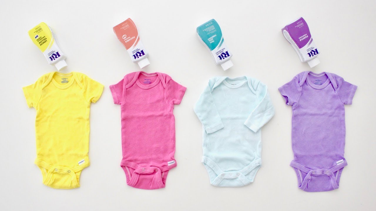 How to dye stained baby clothes