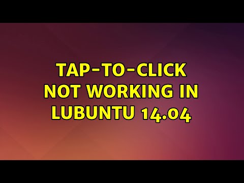 Ubuntu: Tap-to-click not working in Lubuntu 14.04