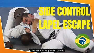 Simple SIDE CONTROL ESCAPE 💥 Side Control Escape with the Lapel!