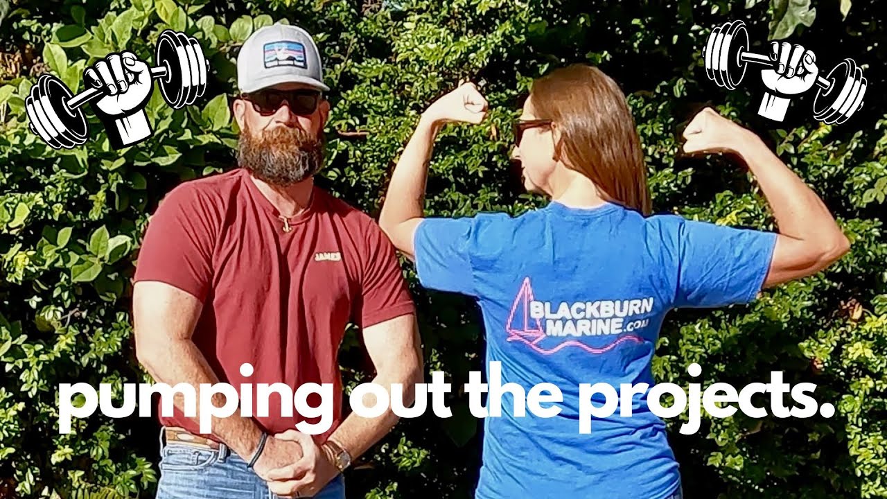 ⁣ENDLESS BOAT WORK- water pumps, wiring, mooring cleats, and engine SUCCESS! | EP 6
