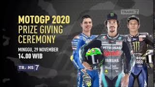 Promo Trans7 : MotoGP 2020 Prize Giving Ceremony [5sec]