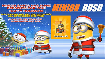 Santa Minion rush  Highlighted Gift Box Legionary 31 Dec 2020 gameplay Walkthrough ios / android