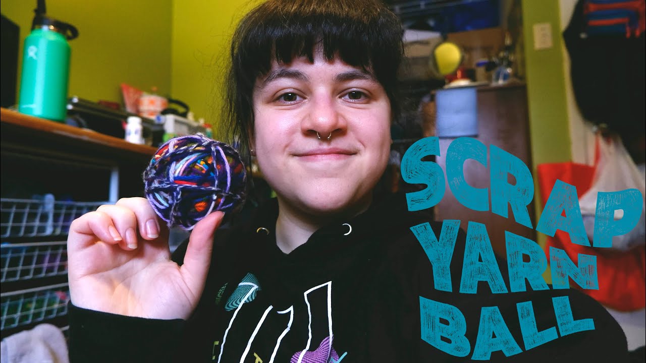 Scrap yarn ball how to! YouTube