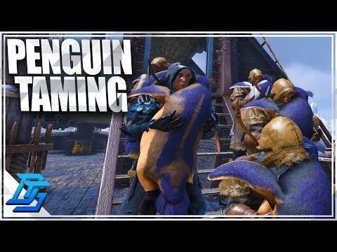 TAMING PENGUINS IN POLAR REGION, YOU CAN HUG PENGUINS! - Atlas Gameplay Part 34