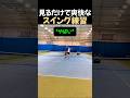 見ているだけでスッとするスイング練習