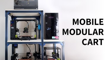 Modular Rolling 3D Printer Cart Using T-slot Extrusions | Vention