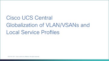 Globalize Local Service Profile and VLAN/VSAN
